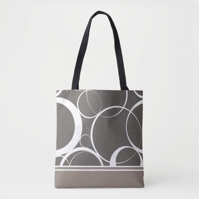 Tote Bag Cercle de mod de champignon (Devant)
