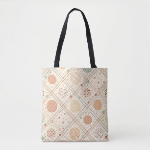 Tote Bag Cercle géométrique rétro Abstrait du milieu du s