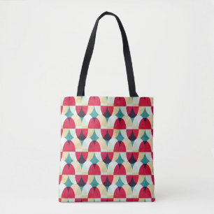 Tote Bag Cercle vintage, motif abstrait transparent.