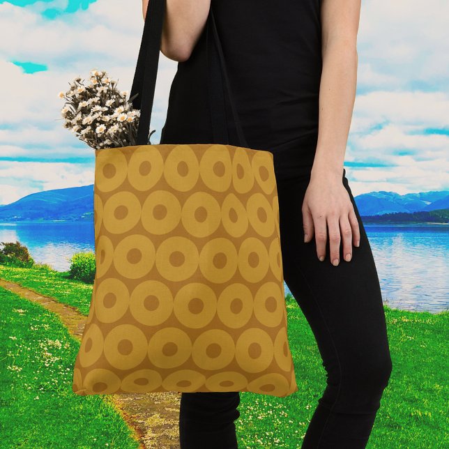 Tote Bag Cercles de Brown funky (Créateur téléchargé)