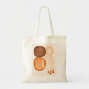 Tote Bag Cercles de Terre Abstraits Minimaliste Contemporai