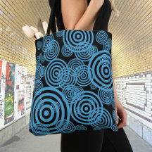 Cercles hypnotisants - bleu