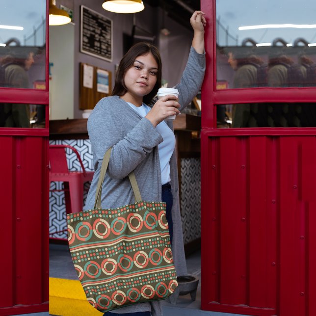 Tote Bag Cercles rétro vintages (Créateur téléchargé)