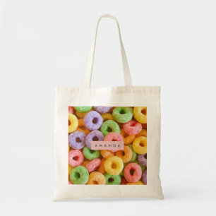 Tote Bag Céréales Colorées Personnalisées en Forme d'Anneau