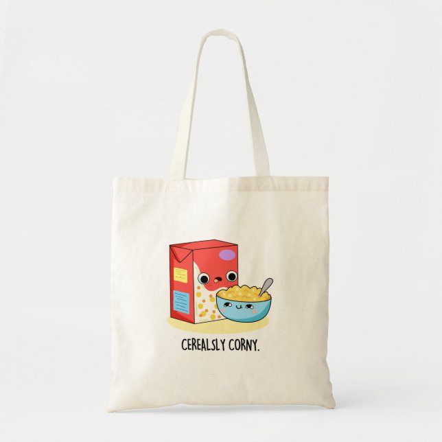 Tote Bag Céréales Corny Funny Lait Céréal Pun (Devant)