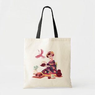 Tote Bag Cérémonie japonaise du thé, grue