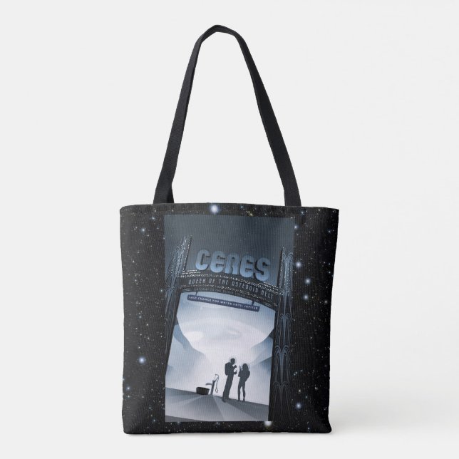 Tote Bag Ceres planète naine Annonce vacances tourisme spat (Dos)