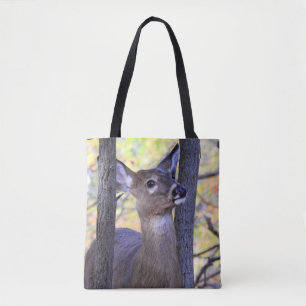 Tote Bag Cerf à queue blanche mignonne (2 côtés)