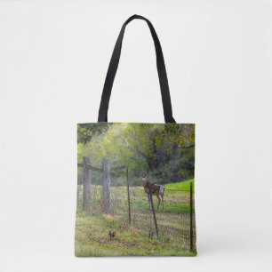 Tote Bag Cerf Et Écureuil