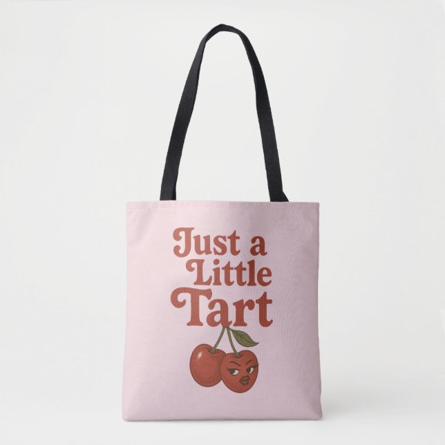 Tote Bag Cerise Sassy Juste un peu acidulée Retro Rouge & R (Devant)