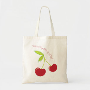 Tote Bag Cerise sur le dessus