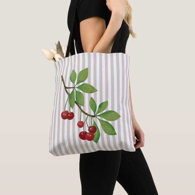 Tote Bag Cerise triée (De près)