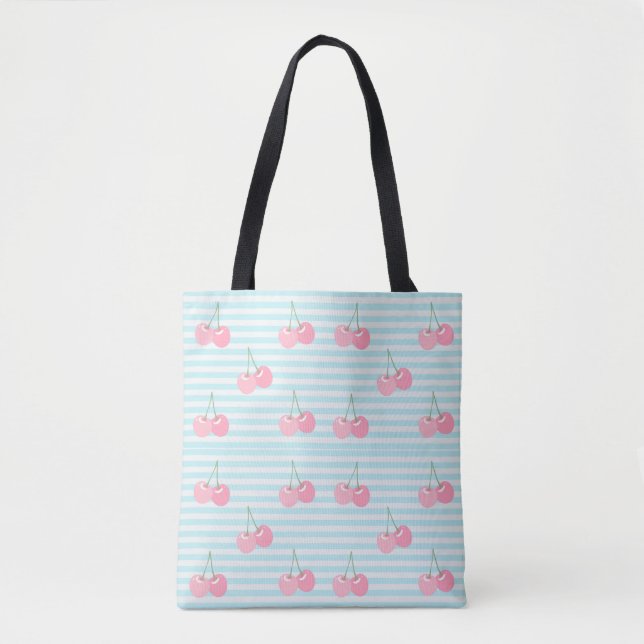 Tote Bag Cerises Roses Été (Devant)