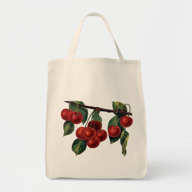 Tote Bag Cerises rouges (Devant)