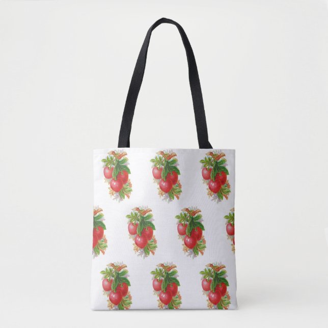 Tote Bag Cerises vintages (Devant)