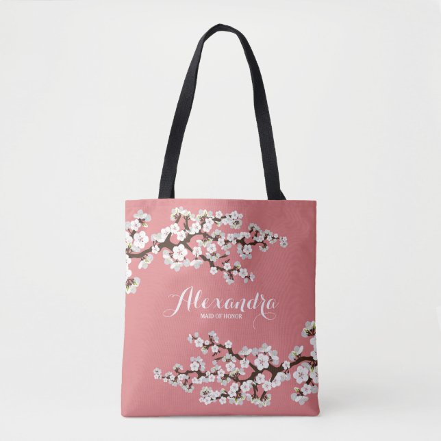 Tote Bag Cerisiers en fleurs Sakura Wedding Party Fourre-to (Devant)