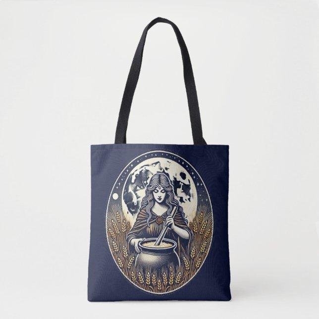 Tote Bag Cerridwen Witch (Devant)