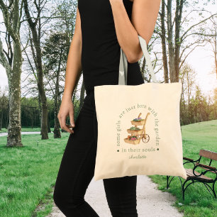 Tote Bag Certaines filles sont nées avec le jardin dans leu