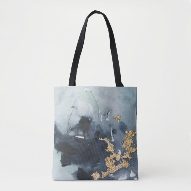 Tote Bag Cerulean & Or (Devant)
