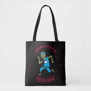 Tote Bag Cerveau Spécialiste alimentaire cerveau zombie