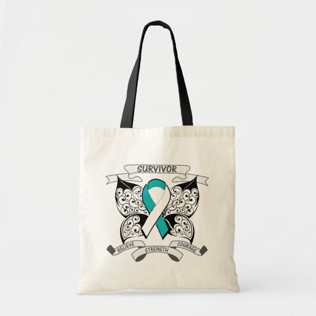 Tote Bag Cervical Cancer Survivor (Devant)