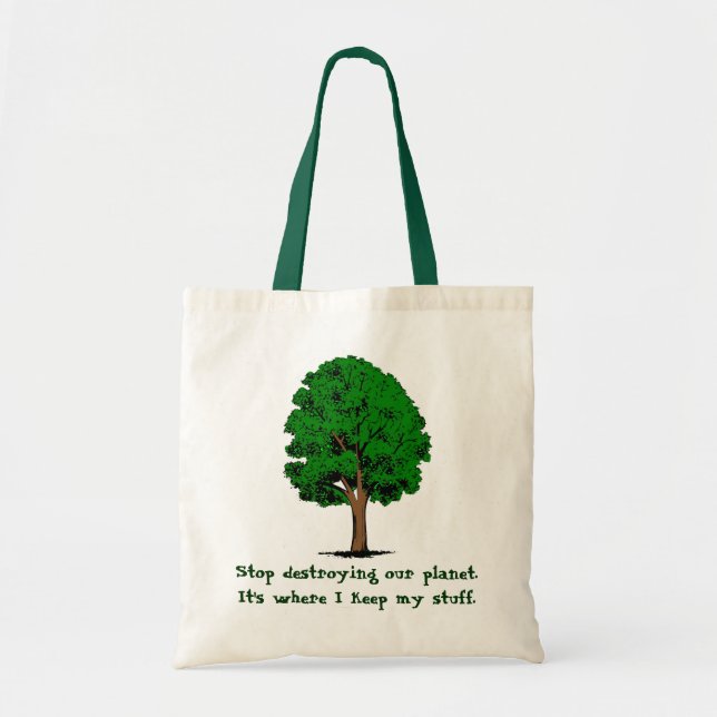 Tote Bag Cessez la destruction… (Devant)