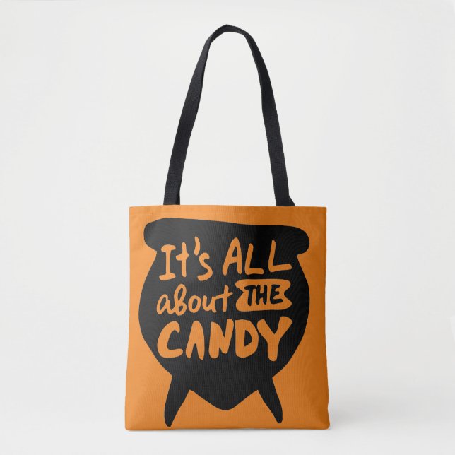 Tote Bag C'est à propos du bonbon Halloween (Devant)
