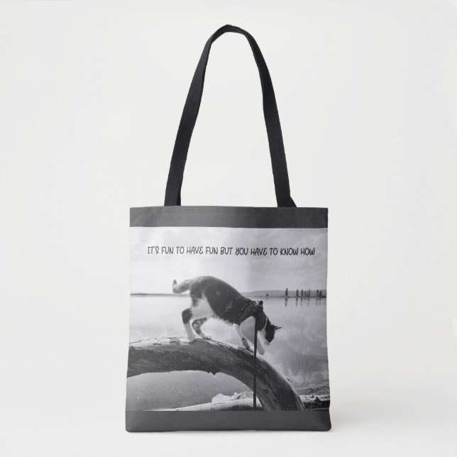 Tote Bag C'est amusant de s'amuser (Devant)