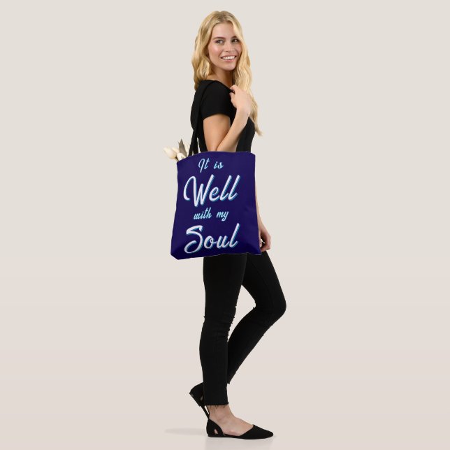 Tote Bag C'Est Bien Avec Mon Âme (Sur le modèle)