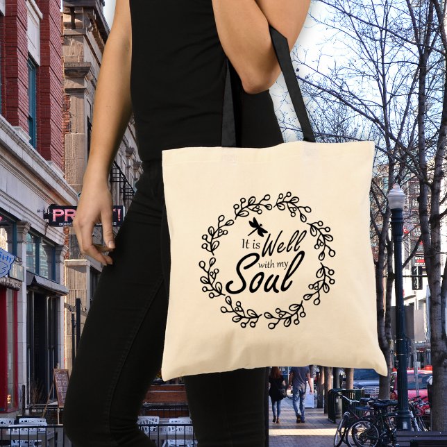 Tote Bag C'est bien avec mon âme  (Créateur téléchargé)