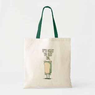 Tote Bag C'est Bien De Dire Non Citation Grenouille Grinche