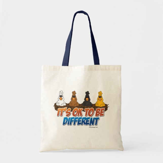 Tote Bag C'est bon d'être différent (Devant)