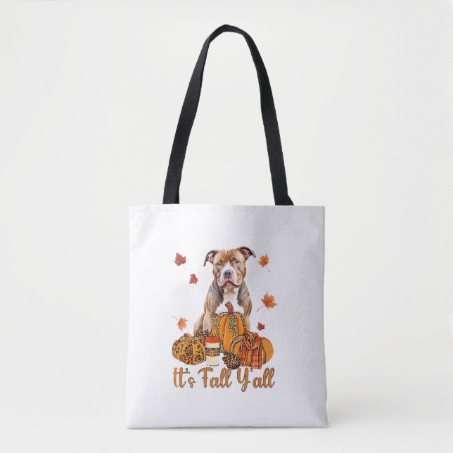 Tote Bag C'est Chute Y'all Pitbull Chien Chute Écharpe Auto (Devant)
