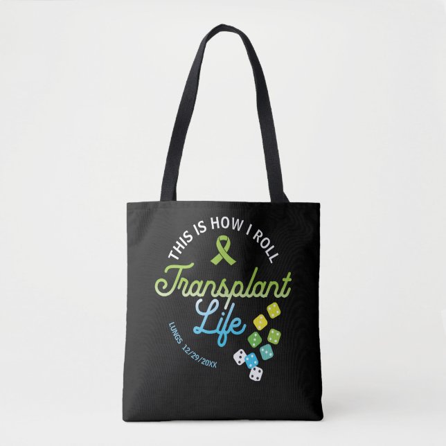 Tote Bag C'est Comme Ça Que Je Roule Vie De Transplantation (Devant)