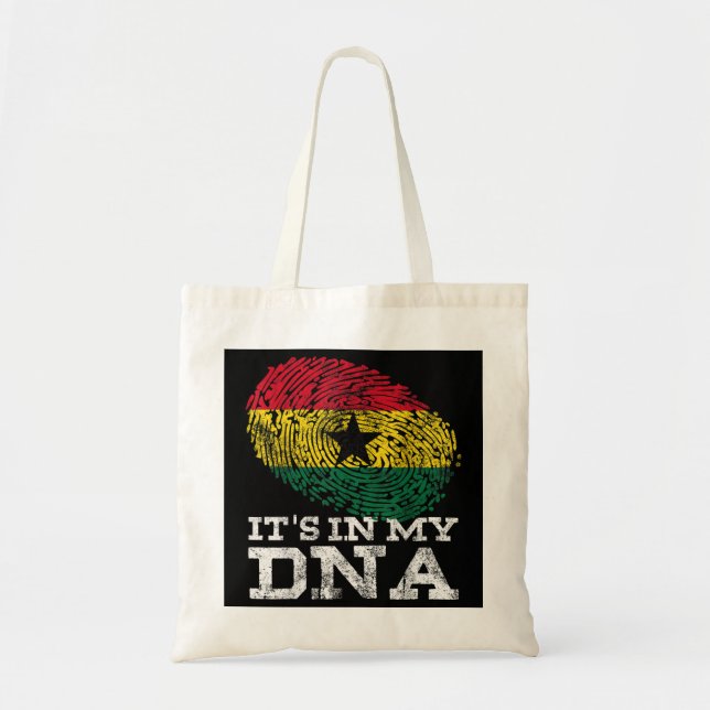 Tote Bag C'est dans mon ADN Les dons ghanéens Les racines a (Devant)