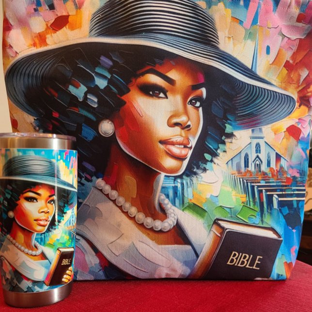 Tote Bag C'est dimanche et prêt pour l'Eglise (Créateur téléchargé)