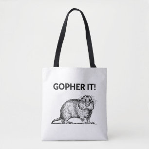 Tote Bag C'est drôle Pun Taupe