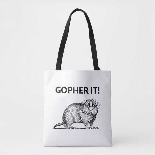 Tote Bag C'est drôle Pun Taupe (Devant)