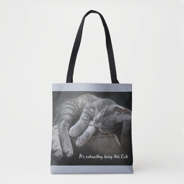 Tote Bag C'est épuisant d'être si mignon (Devant)
