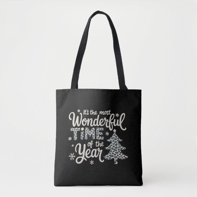 TOTE BAG C'EST LA PLUS MERVEILLEUSE PÉRIODE DE L'ANNÉE DE N (Devant)