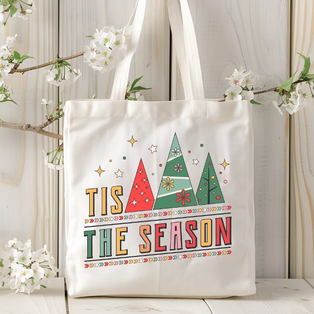 Tote Bag C'est la saison : Achats de Noël modernes (Créateur téléchargé)