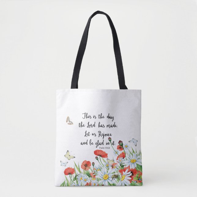 Tote Bag C'est le jour où le seigneur a fait (Devant)