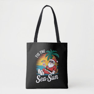 Tote Bag C'est le soleil de la mer Santa Beach Noël en juil
