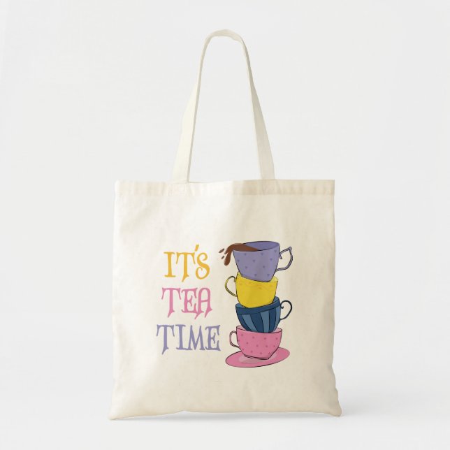 Tote Bag C'est le Tea Time - Thé Lover (Devant)