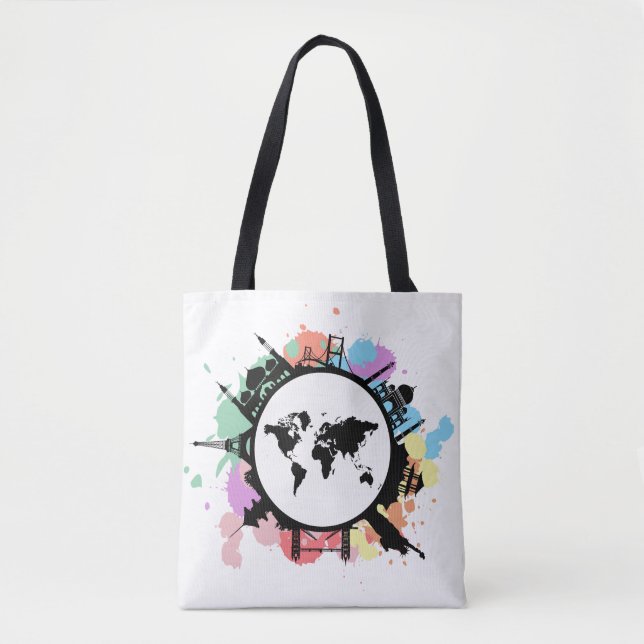 Tote Bag C'est le temps de déplacement (Devant)