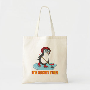 Tote Bag C'est le temps du hockey - mignon hockey sur glace