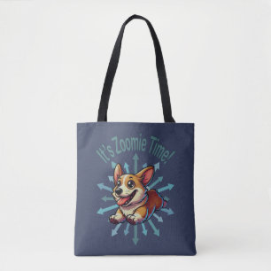 Tote Bag C'est l'heure Zoomie Corgi