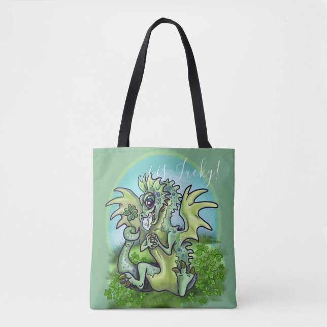 Tote Bag c'est Lucky ! Lil' Dragon Shamrock (Devant)