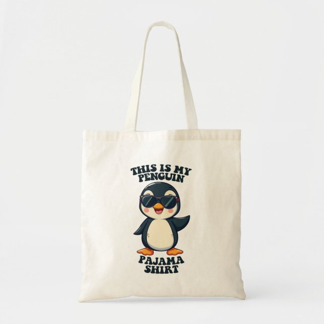 Tote Bag C'Est Ma Chemise En Pyjama De Pingouin (Devant)