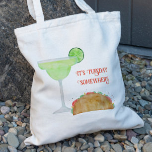 Tote Bag C'est mardi Somewhere Taco & Margarita Tequila